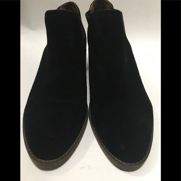 Lucky Brand FRONA CHELSEA Suede Black Ankle Boot - Picture 6 of 13
